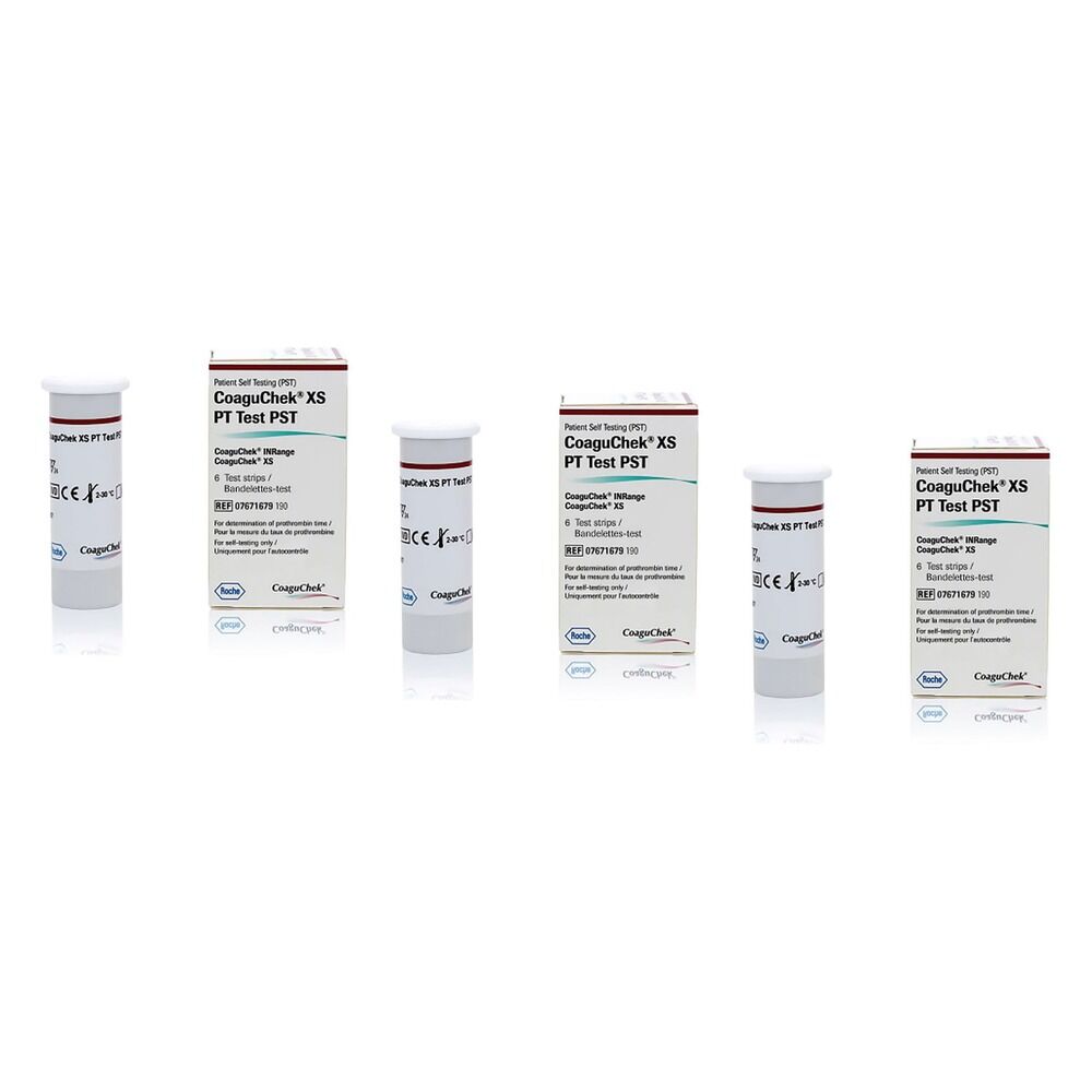 CoaguChek XS PT Test 6 Strips Pack of 3