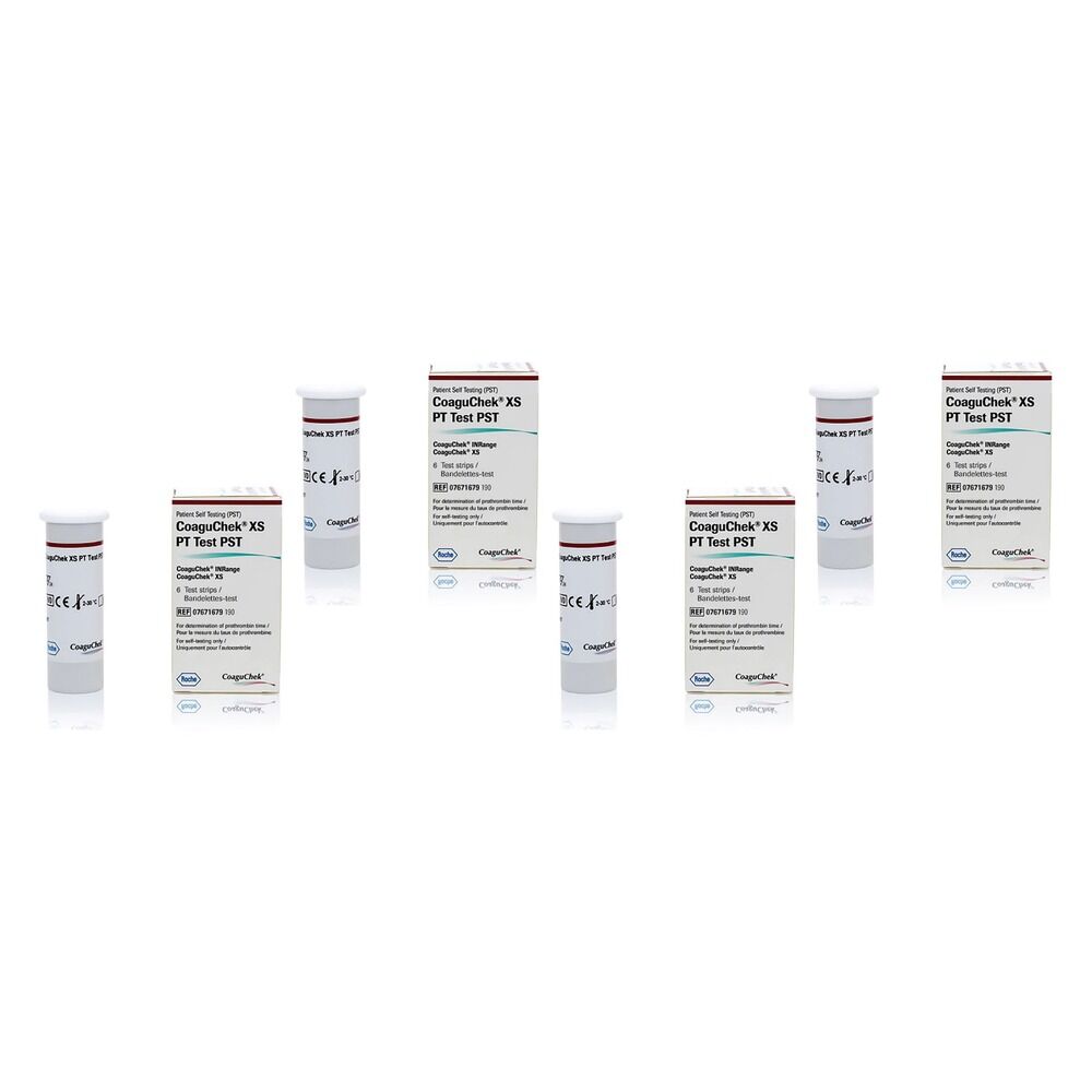 CoaguChek XS PT Test 6 Strips Pack of 4