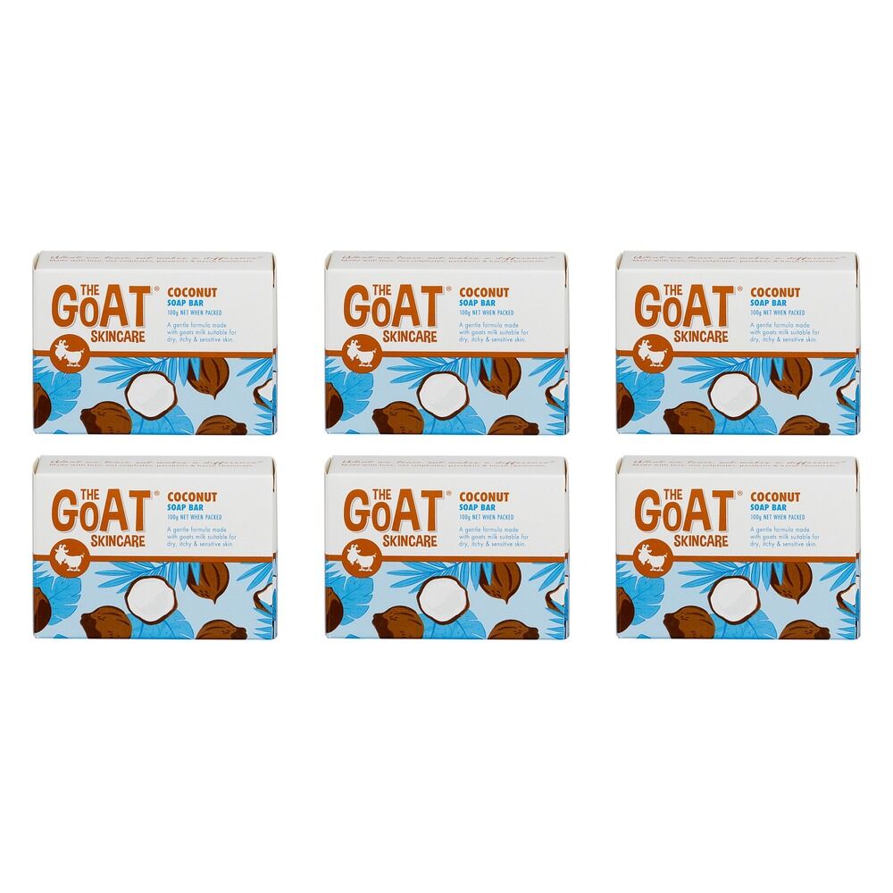 The Goat Skincare Soap Bar with Coconut 100g x 12 Bundle of 6