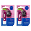 NIVEA 24h Melt-In Moisture Blackberry Shine Lip Balm 4.8g Pack of 2