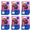 NIVEA 24h Melt-In Moisture Blackberry Shine Lip Balm 4.8g Pack of 6