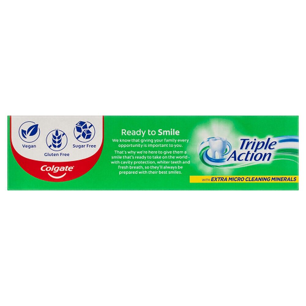 Colgate Triple Action Toothpaste Original Mint with Micro Minerals 110g