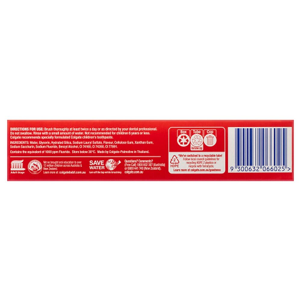 Colgate Triple Action Toothpaste Original Mint with Micro Minerals 110g