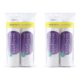Swisspers Make-Up Pads Twin Pack 160 Pack Bundle of 2