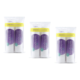 Swisspers Make-Up Pads Twin Pack 160 Pack Bundle of 3