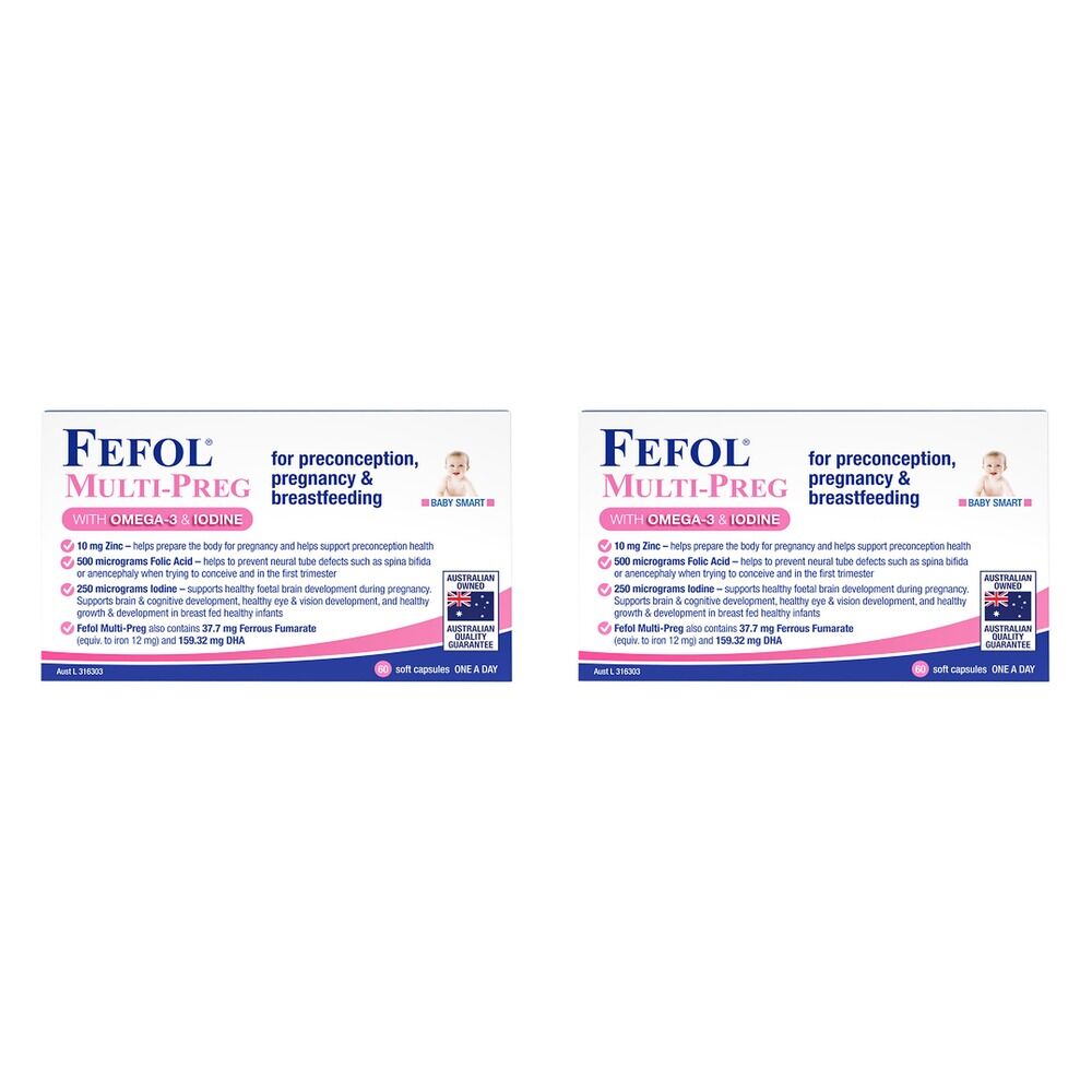 Fefol Multi-Preg 60 Capsules Pack of 2
