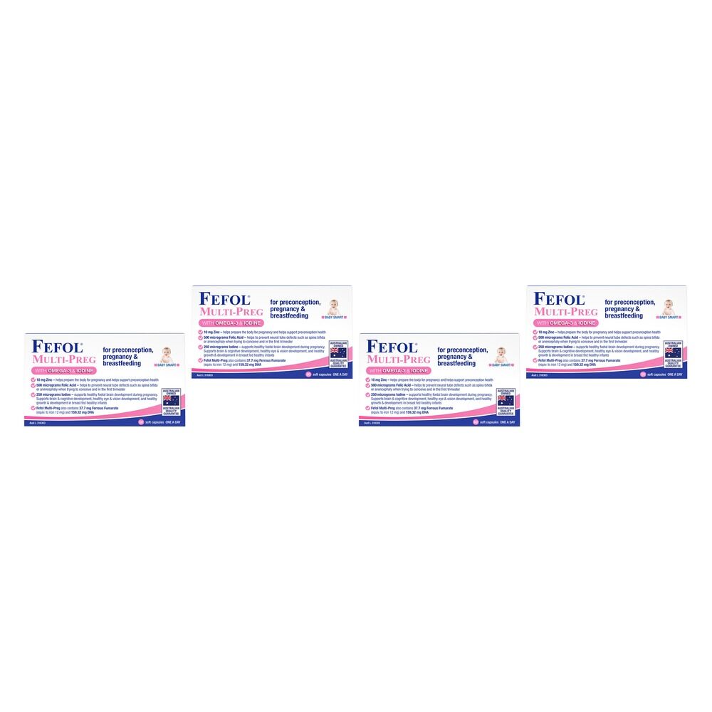 Fefol Multi-Preg 60 Capsules Pack of 4