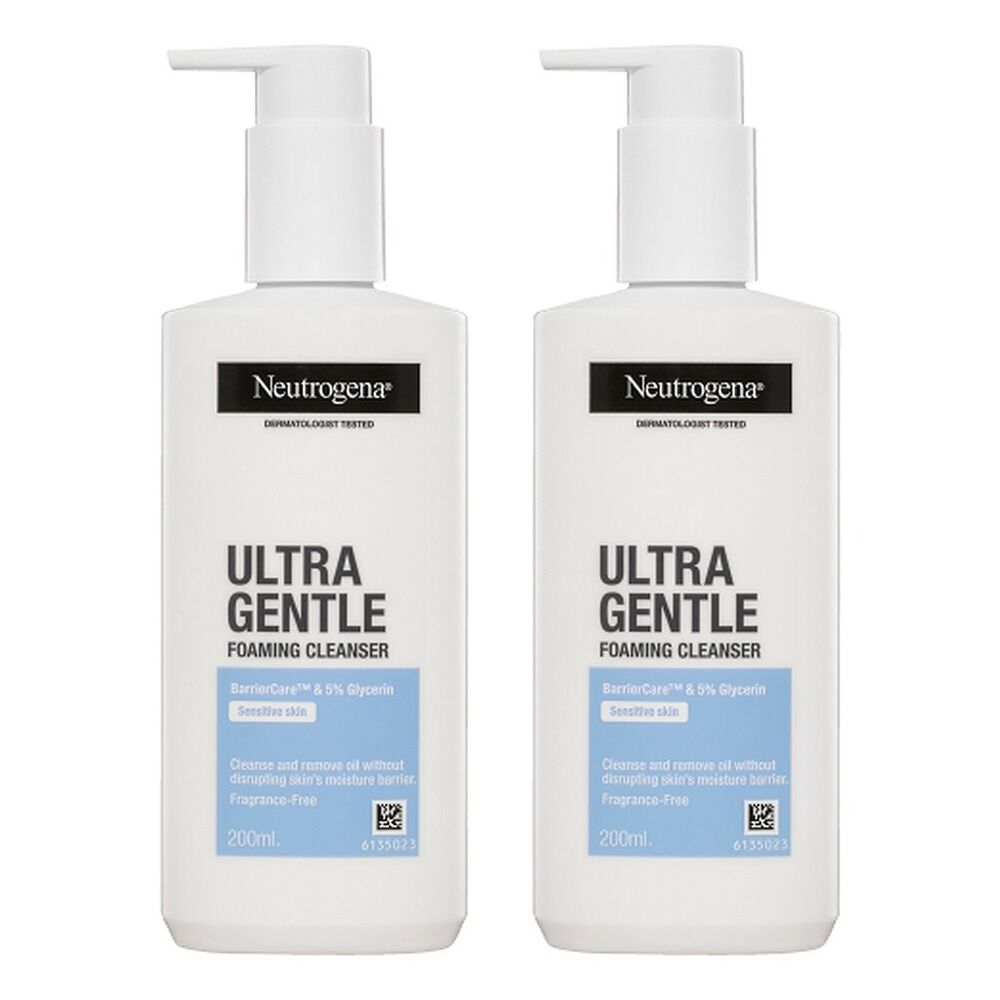 Neutrogena Ultra Gentle Foaming Face Cleanser 200mL Pack of 2