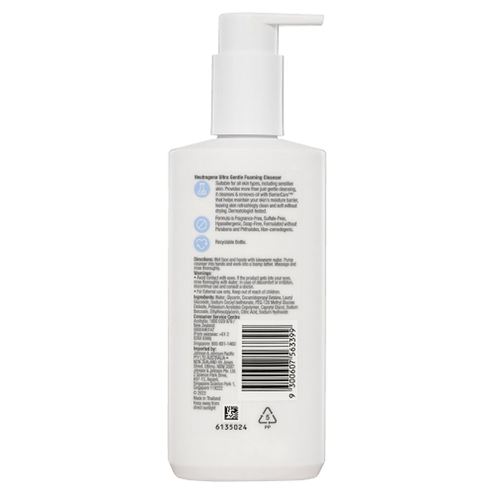 Neutrogena Ultra Gentle Foaming Face Cleanser 200mL