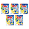 Bref Power Active Juicy Lemon Rim Block Toilet Cleaner 50g x 6 Bundle of 5