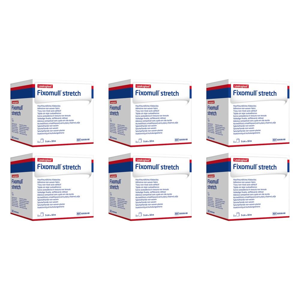 Fixomull S Wide Area Fixation 5cmx10m Pack of 6
