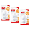 Nuk First Choice+ Teats 0-6 Months Small Feed Hole Silicone 2 Pack Bundle of 3