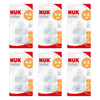 Nuk First Choice+ Teats 0-6 Months Small Feed Hole Silicone 2 Pack Bundle of 6