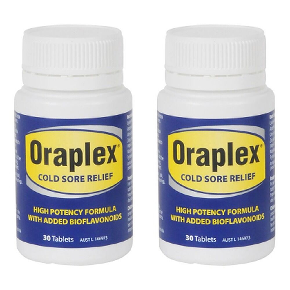 Oraplex Cold Sore Relief 30 Tablets Pack of 2