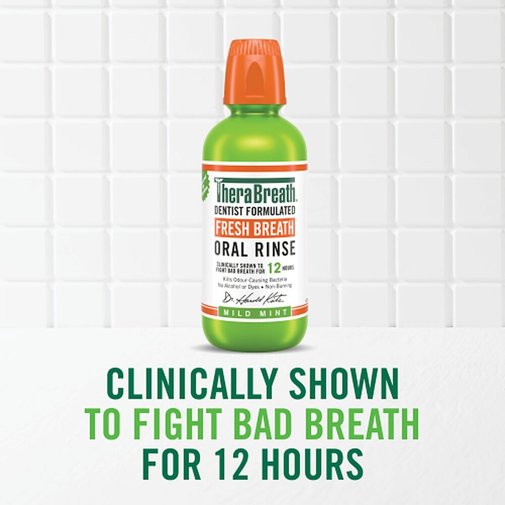 TheraBreath Mild Mint Oral Rinse 473mL