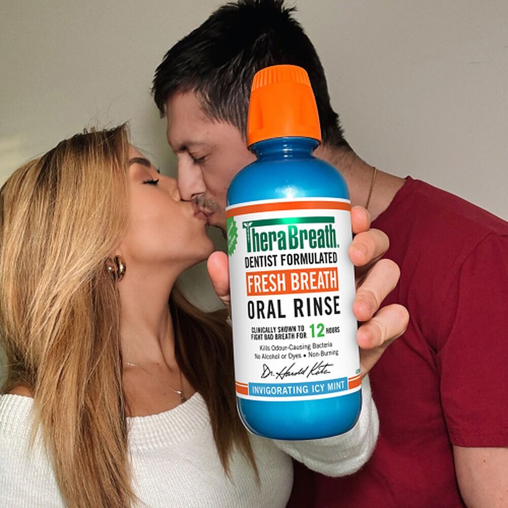 TheraBreath Icy Mint Oral Rinse 473mL