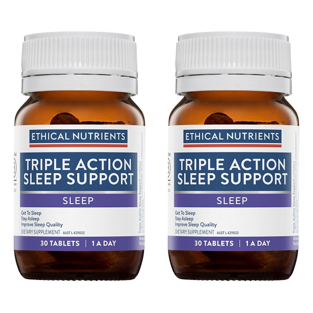 Ethical Nutrients Triple Action Sleep Support 30 Tablets Pack of 2