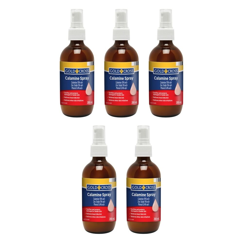 Goldx Calamine Spray 200mL Pack of 5