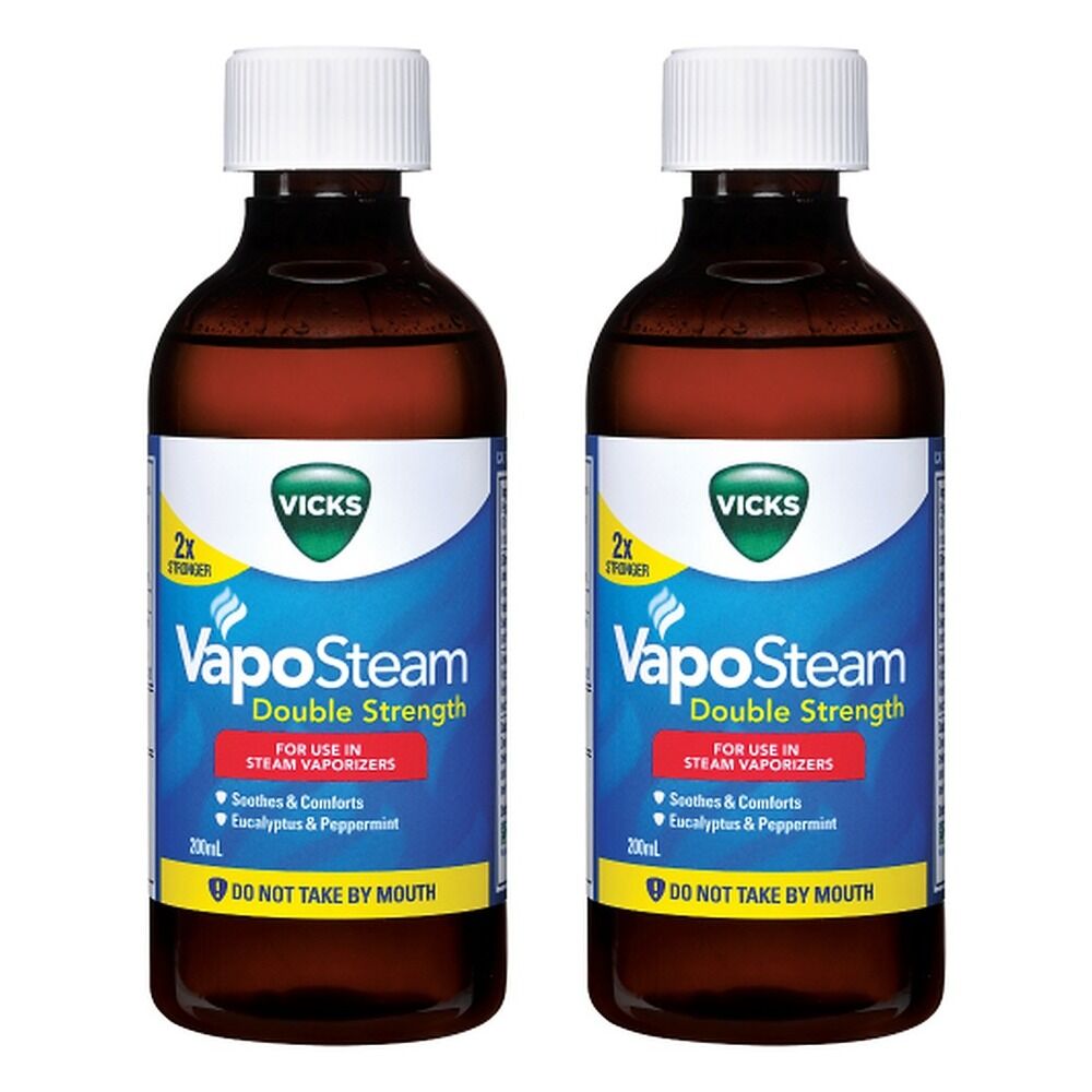 Vicks VapoSteam Double Strength Inhalant 200mL Pack of 2