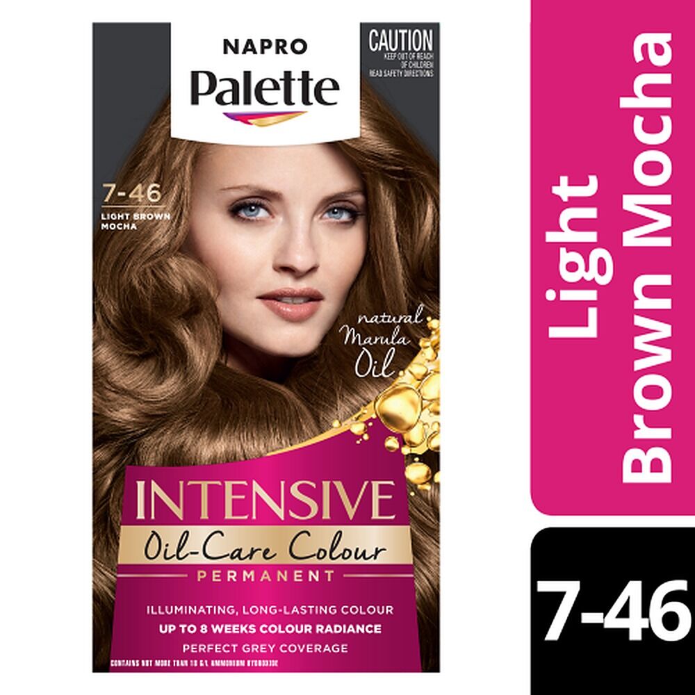 Napro Palette Permanent Hair Colour 7-46 Light Brown Mocha x 3