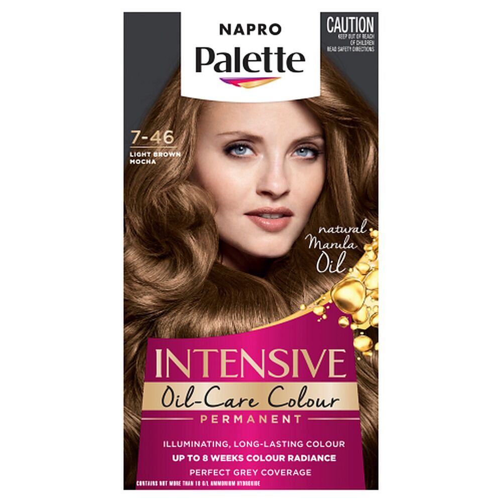 Napro Palette Permanent Hair Colour 7-46 Light Brown Mocha x 3