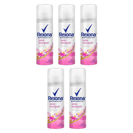 Rexona Antiperspirant Aerosol Deodorant Sexy Bouquet 50mL Pack of 5