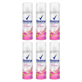 Rexona Antiperspirant Aerosol Deodorant Sexy Bouquet 50mL Pack of 6