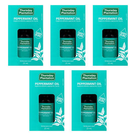 Thursday Plantation 100% Pure Peppermint Oil 25mL Pack of 5