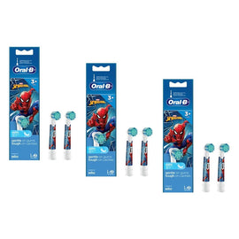 Oral-B Marvel Spiderman 3+ Years Electric Toothbrush Head Refills 2 Bundle of 3