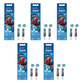 Oral-B Marvel Spiderman 3+ Years Electric Toothbrush Head Refills 2 Bundle of 5