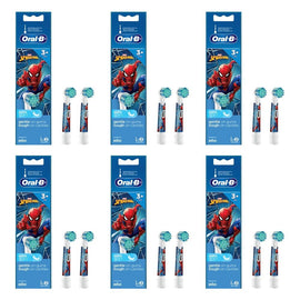 Oral-B Marvel Spiderman 3+ Years Electric Toothbrush Head Refills 2 Bundle of 6
