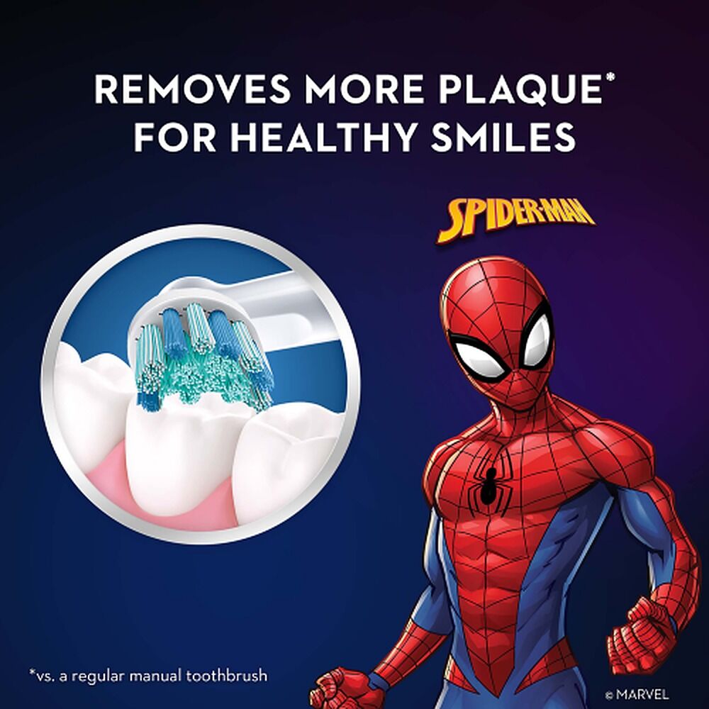 Oral-B Marvel Spiderman 3+ Years Electric Toothbrush Head Refills 2 Pack