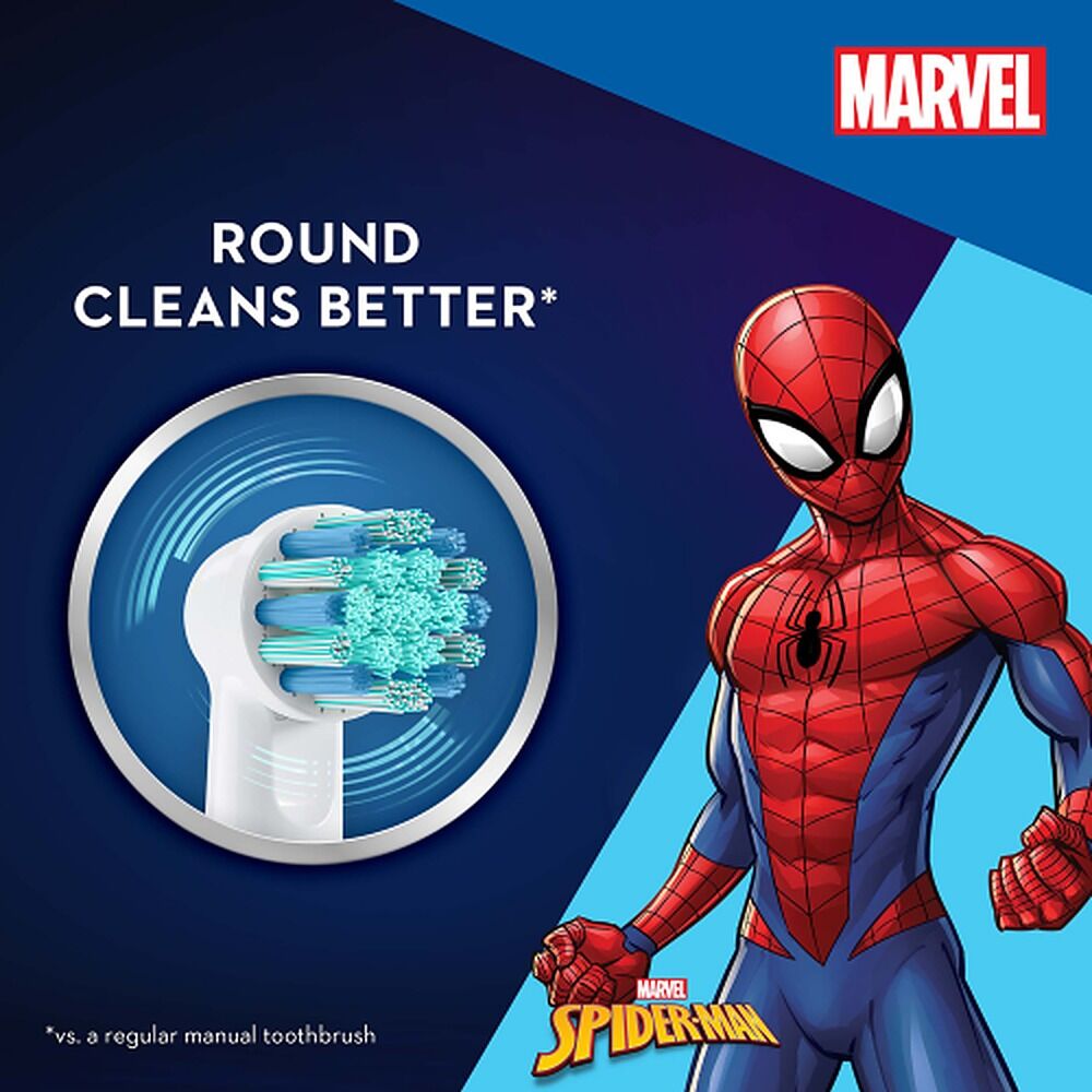 Oral-B Marvel Spiderman 3+ Years Electric Toothbrush Head Refills 2 Pack