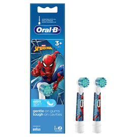 Oral-B Marvel Spiderman 3+ Years Electric Toothbrush Head Refills 2 Pack