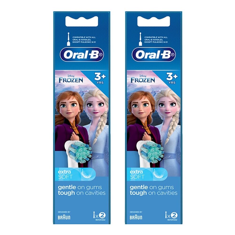 Oral-B Stages Power Frozen Brush Head Refills 2 Pack Bundle of 2