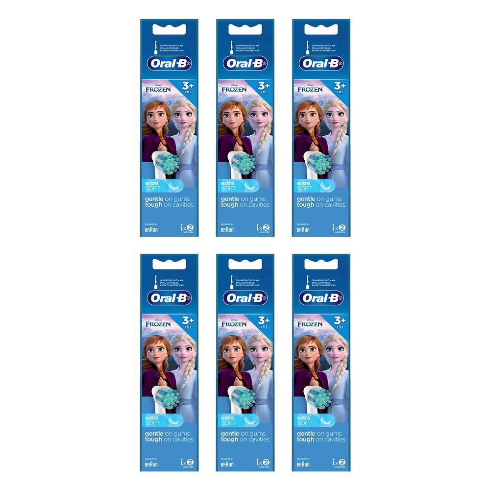 Oral-B Stages Power Frozen Brush Head Refills 2 Pack Bundle of 6