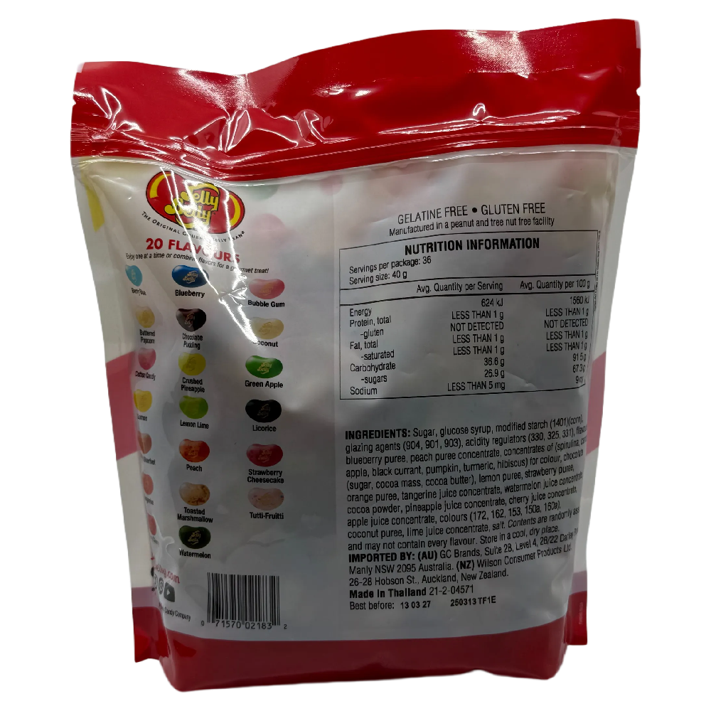 Jelly Belly Gourmet Jelly Beans 20 Flavours 1.44kg Bulk Bag