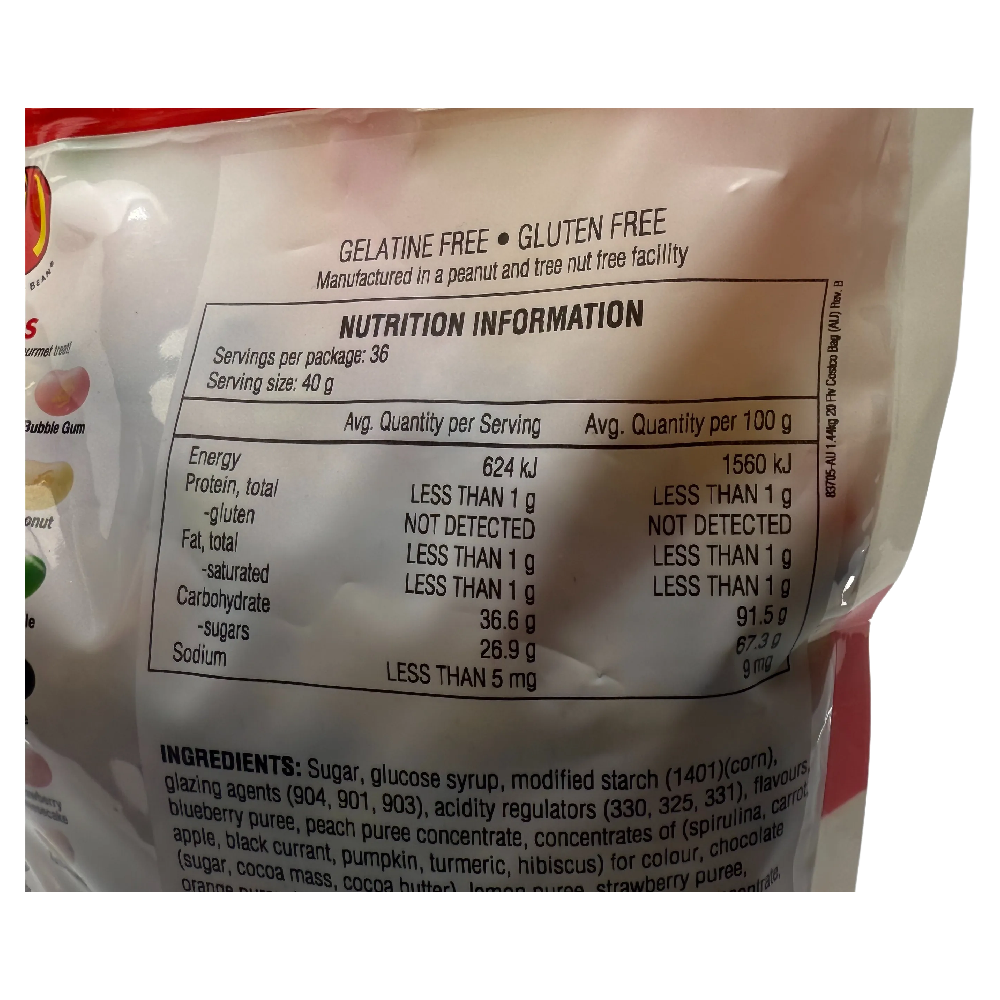 Jelly Belly Gourmet Jelly Beans 20 Flavours 1.44kg Bulk Bag