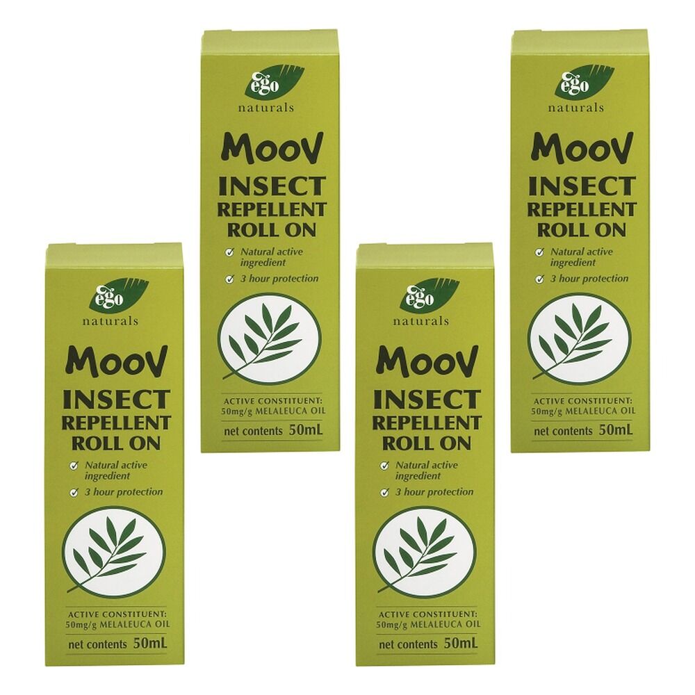 Ego Moov Insect Repellent Roll-On 50mL Pack of 4