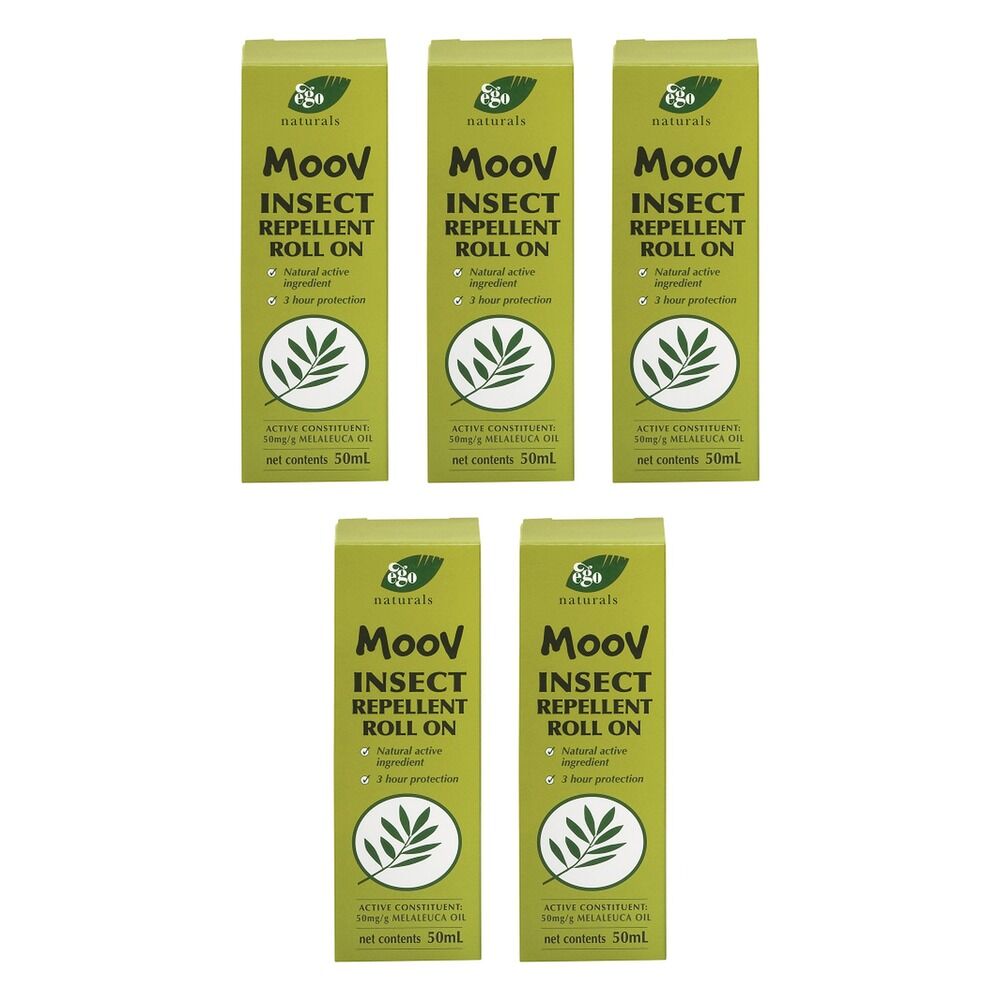Ego Moov Insect Repellent Roll-On 50mL Pack of 5