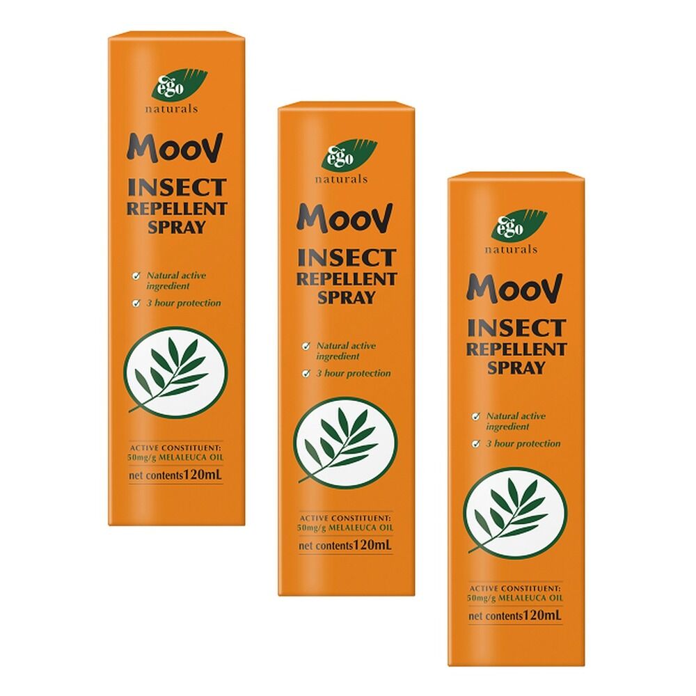Ego Moov Insect Repellent Spray 120mL Pack of 3