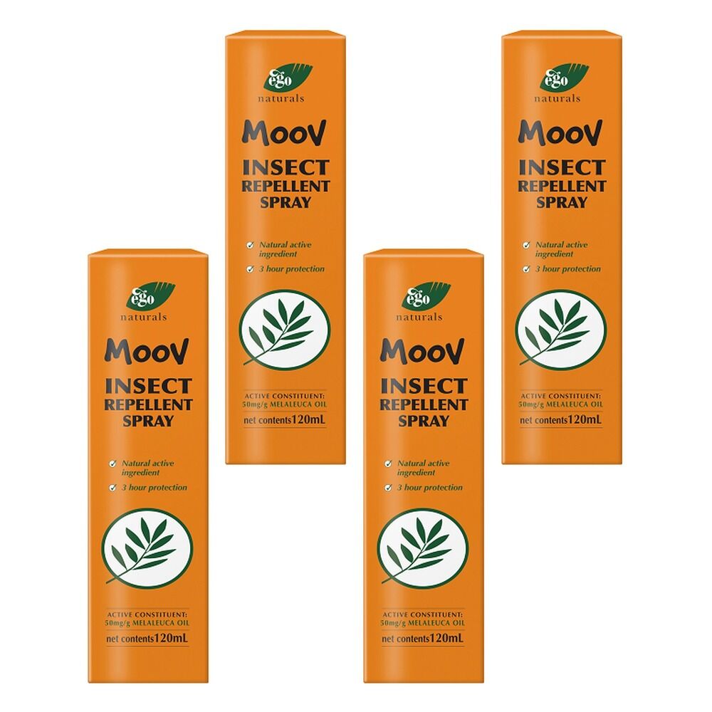 Ego Moov Insect Repellent Spray 120mL Pack of 4
