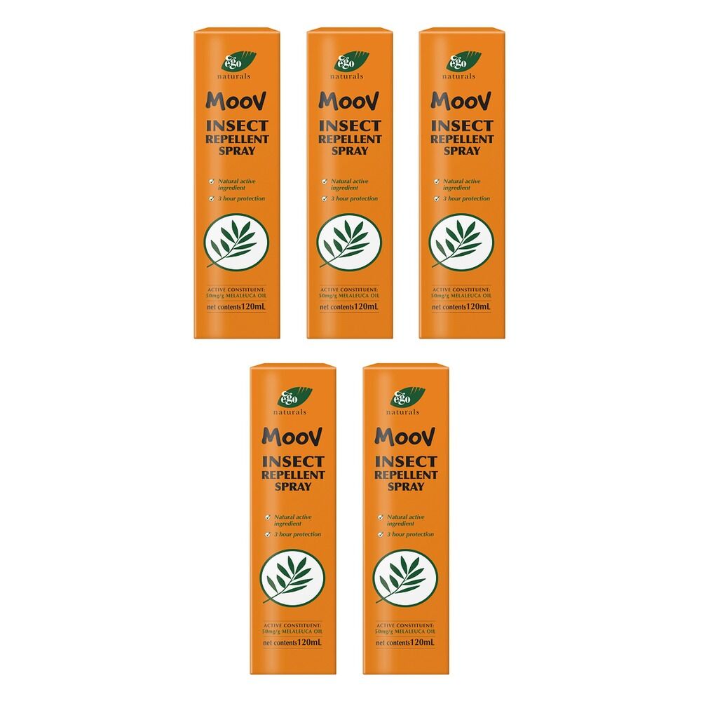 Ego Moov Insect Repellent Spray 120mL Pack of 5