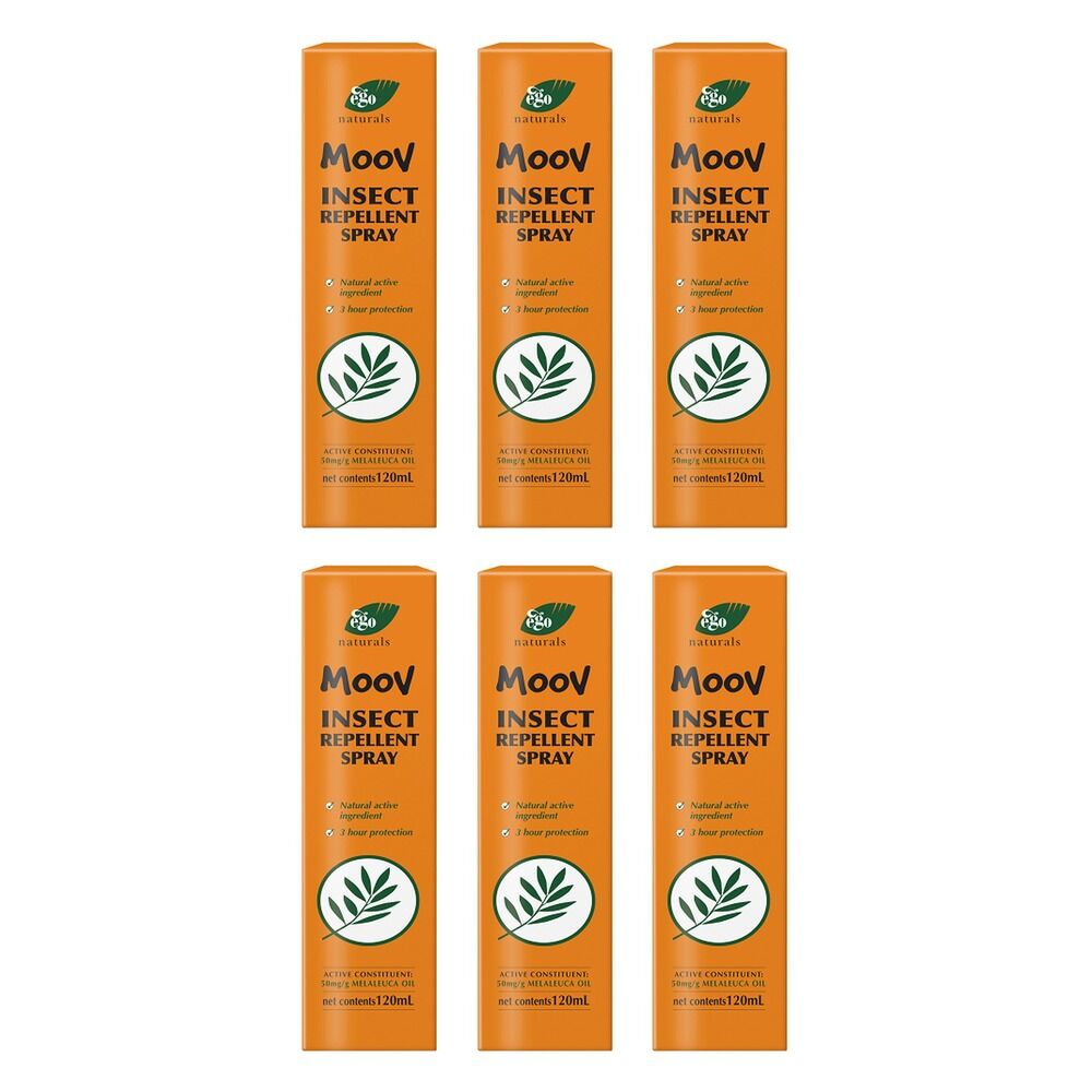 Ego Moov Insect Repellent Spray 120mL Pack of 6