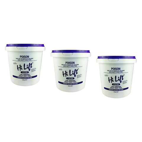 Hi Lift V-Ultima Violet Powder Bleach 500g Pack of 3
