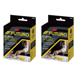 Futuro Comfort Elbow Support with Pressure Pads Medium Pack of 2