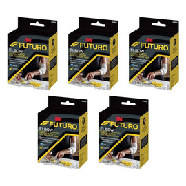 Futuro Comfort Elbow Support with Pressure Pads Medium Pack of 5