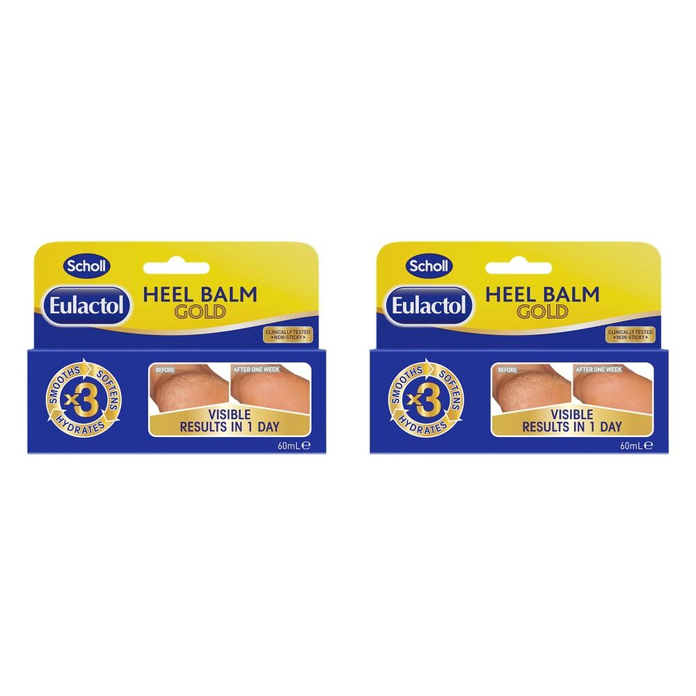 Scholl Eulactol Cracked Heel Balm Gold 60mL Pack of 2