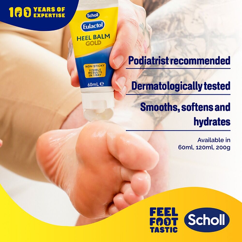 Scholl Eulactol Cracked Heel Balm Gold 60mL
