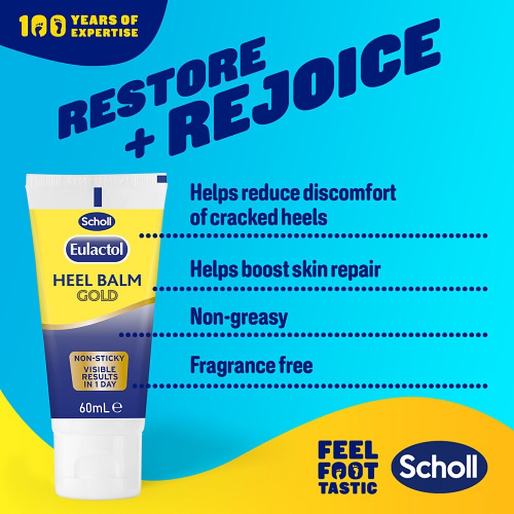 Scholl Eulactol Cracked Heel Balm Gold 60mL